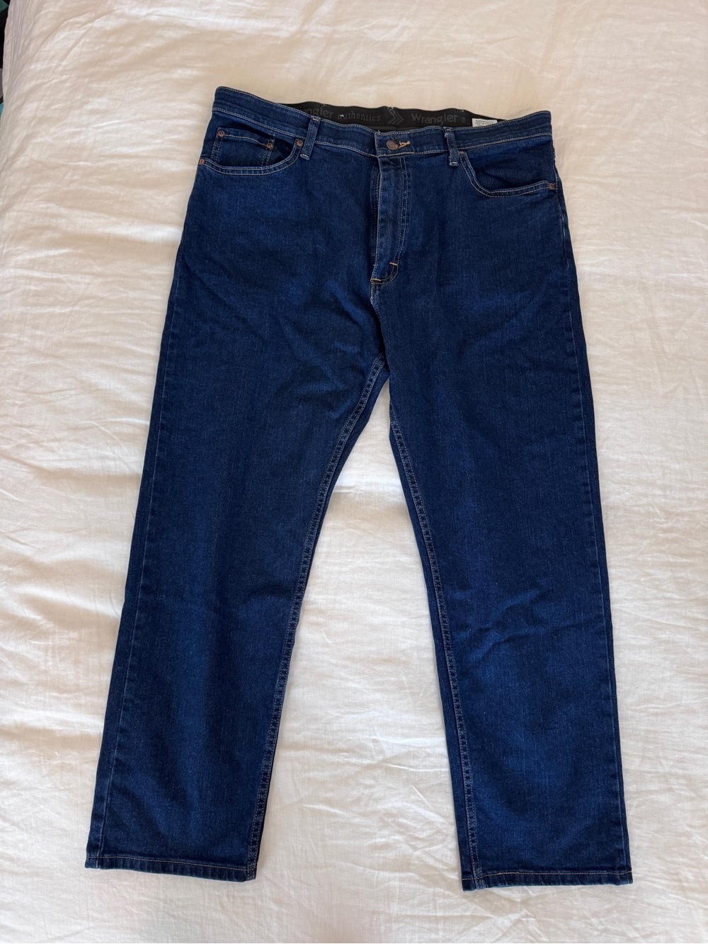 Wrangler Men’s Deep Indigo Straight Jeans